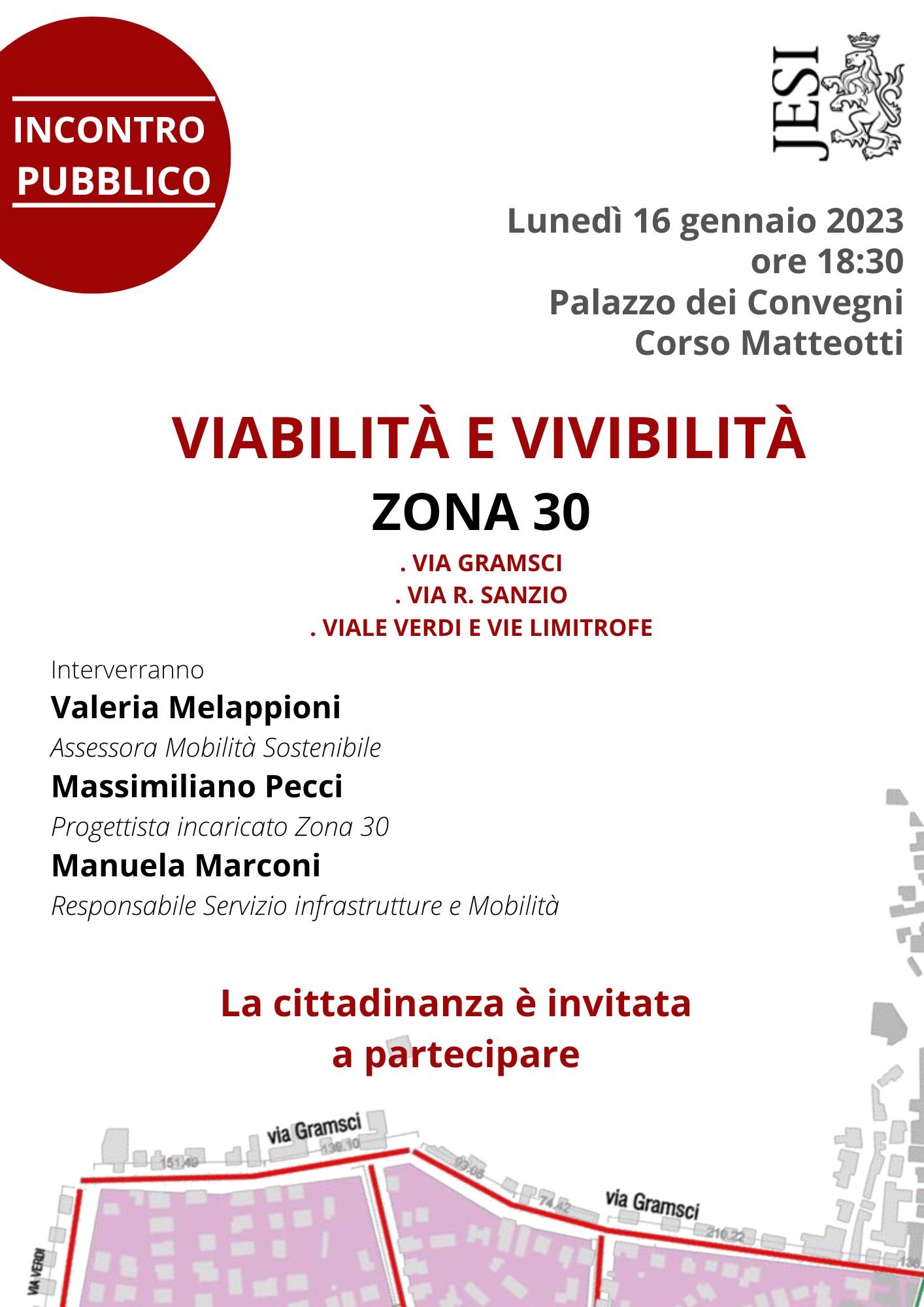 Comune di Jesi - Incontro Pubblico Zona 30