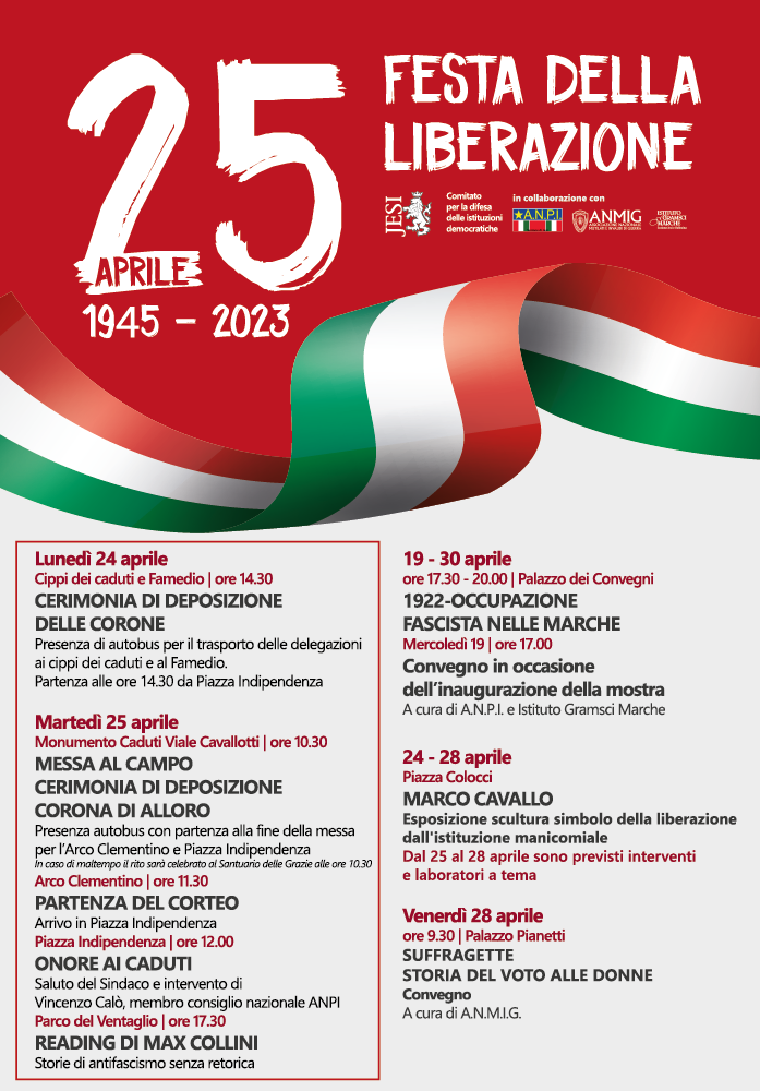 Comune di Jesi - Festa della Liberazione, 25 aprile 2023