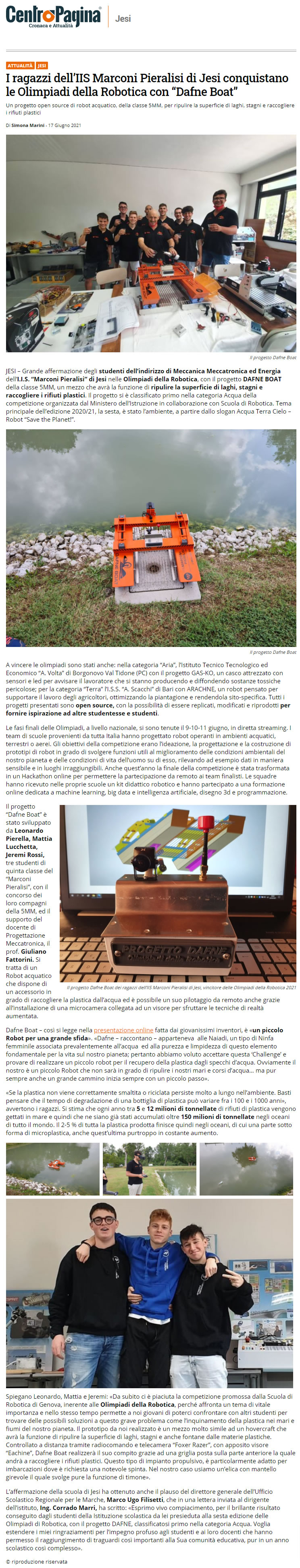 Articolo CentroPagina Jesi