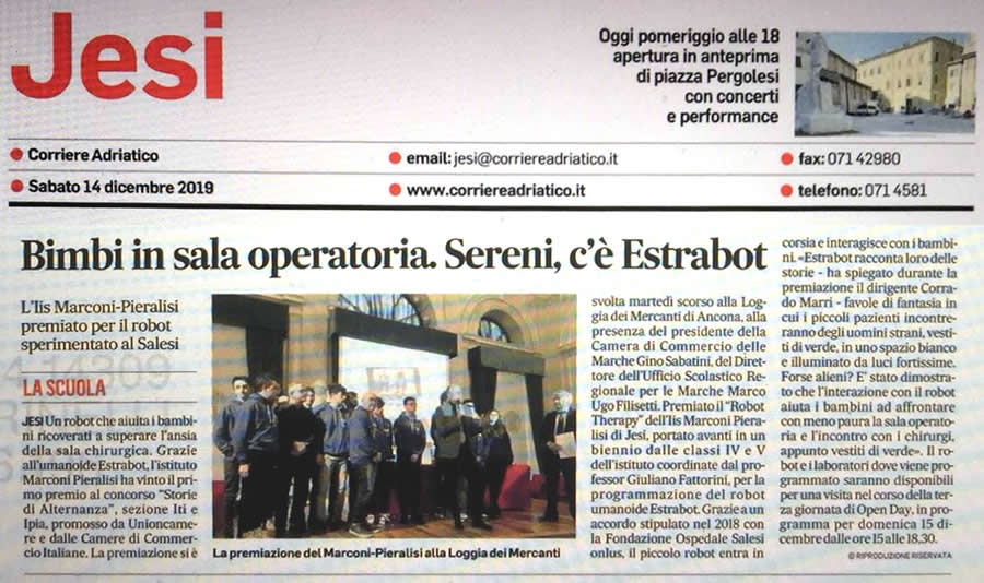 Articolo Corriere Adriatico 12.05.2019