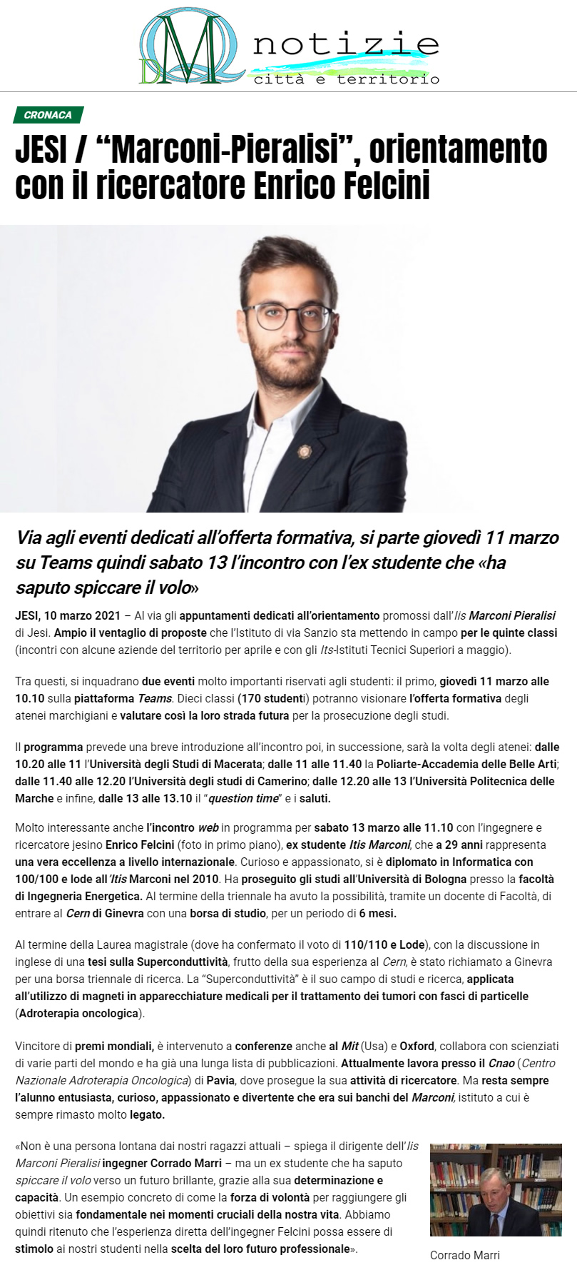 Articolo QdM Notizie