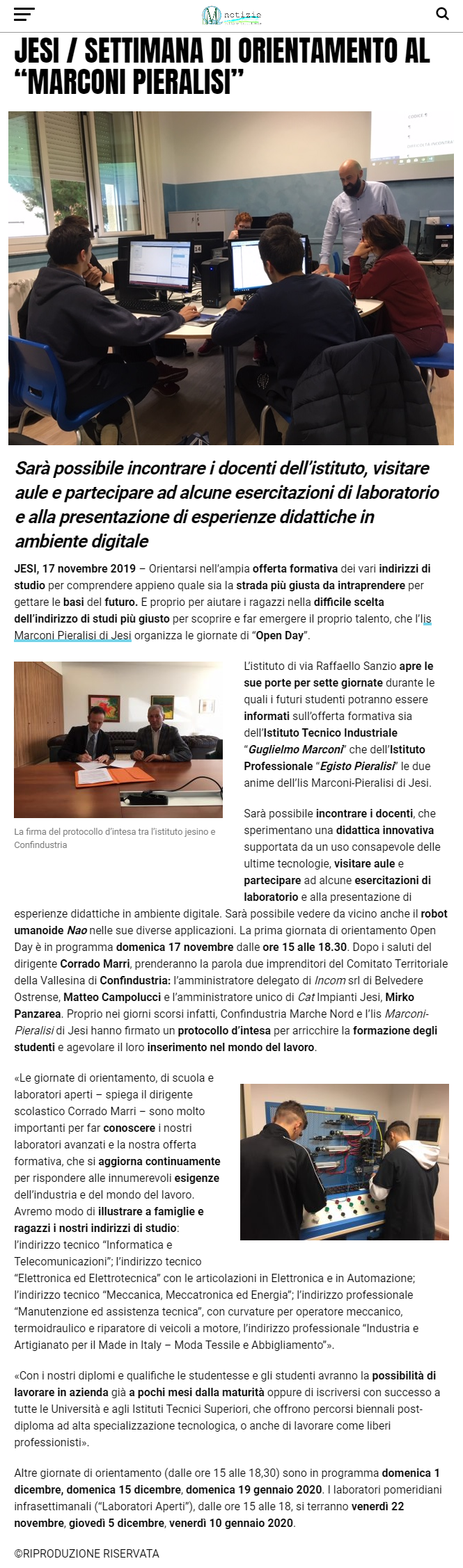 Articolo CentroPagina 14.11.2019
