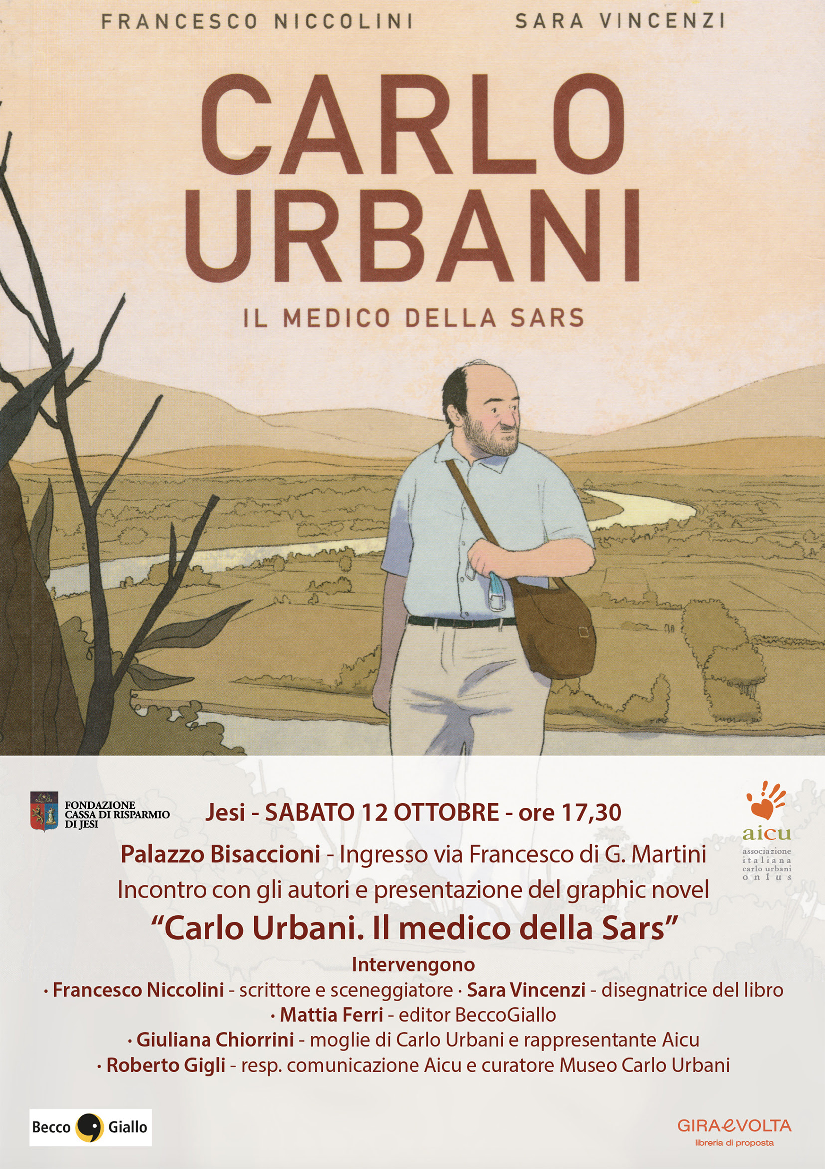 Fondazione CRJ - Palazzo Bisaccioni presentazione del volume CARLO URBANI IL MEDICO DELLA SARS - 12 ottobre 2024